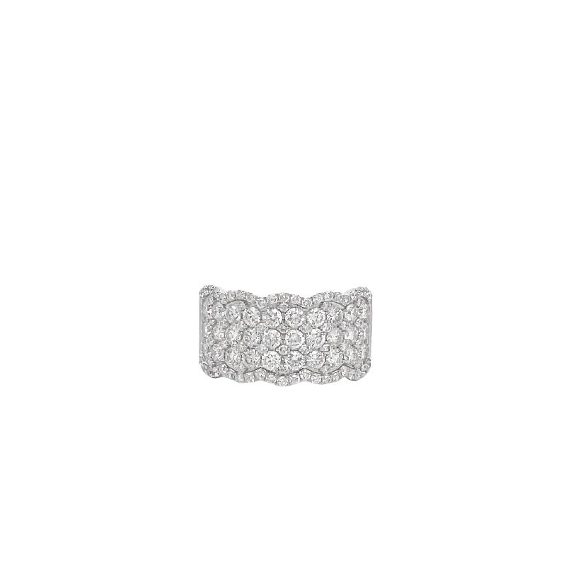 14 Karat White Gold Diamond Ring