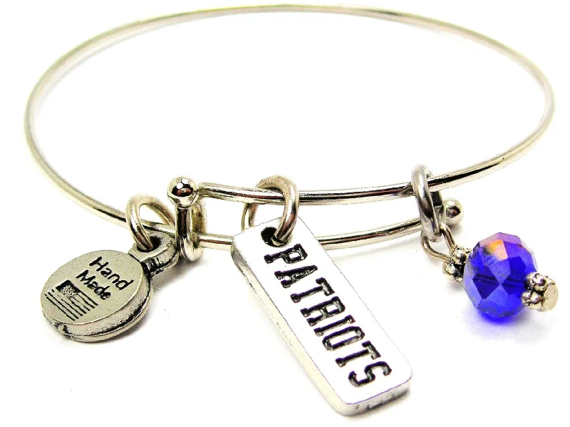 Patriots Tab Expandable Bangle Bracelet