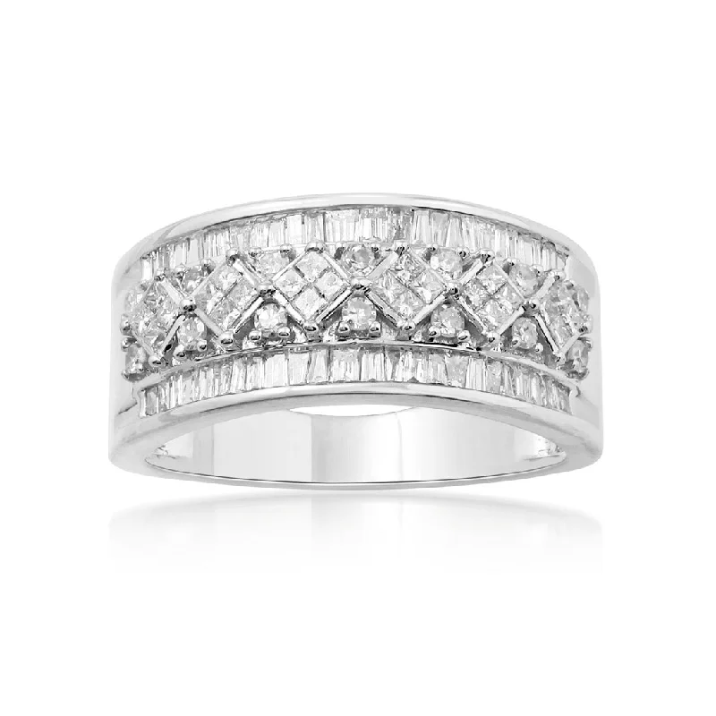 [Test data] 9ct White Gold 0.75ct Diamond Ring