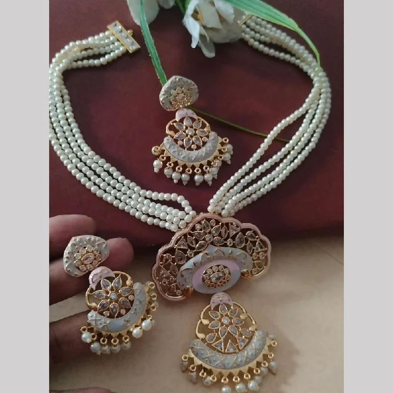 FS Collection Gold Plated Necklace Set