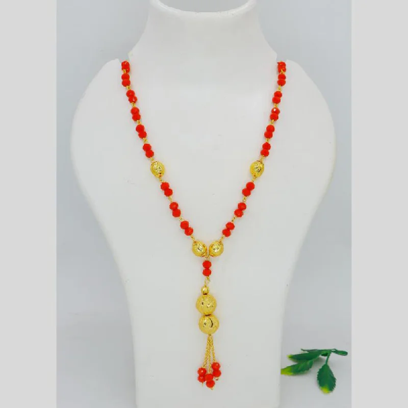 Mahavir Dye Gold Plated Pearls Necklace