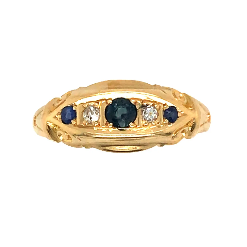 Sapphire & Diamond Ring