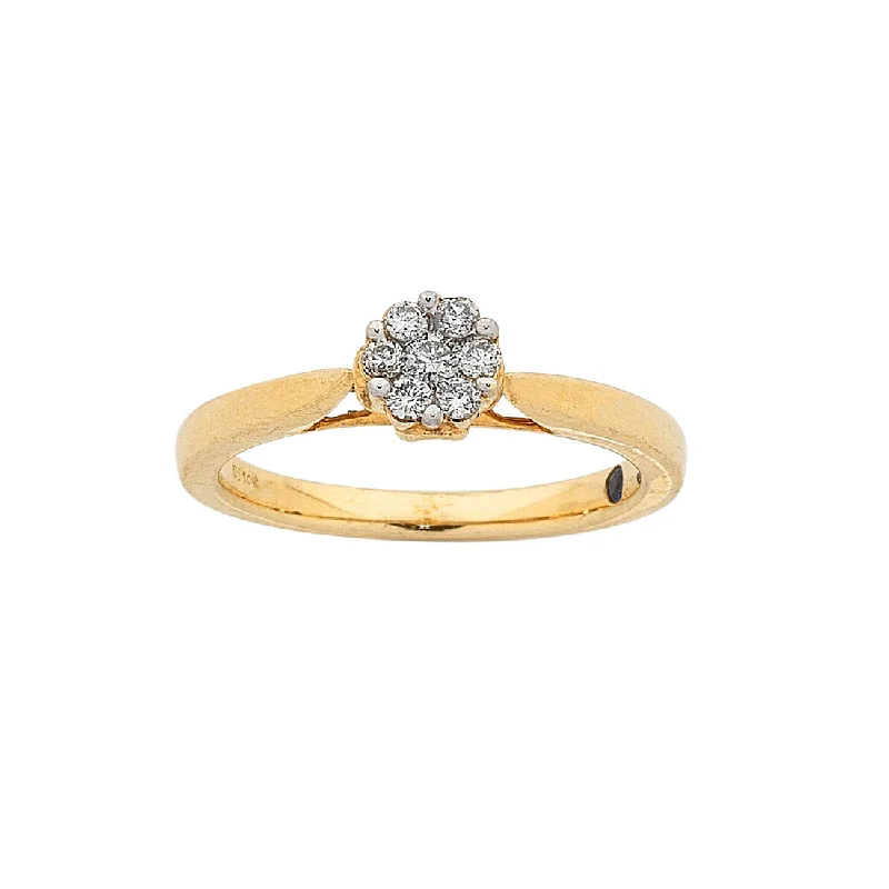 10ct Yellow Gold 1/4ct Diamond Ring