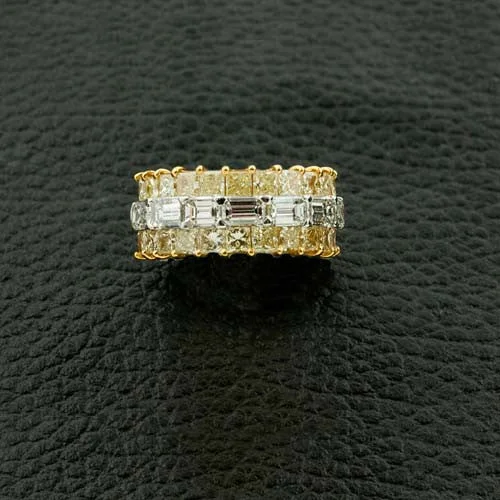 Yellow & White Diamond Ring