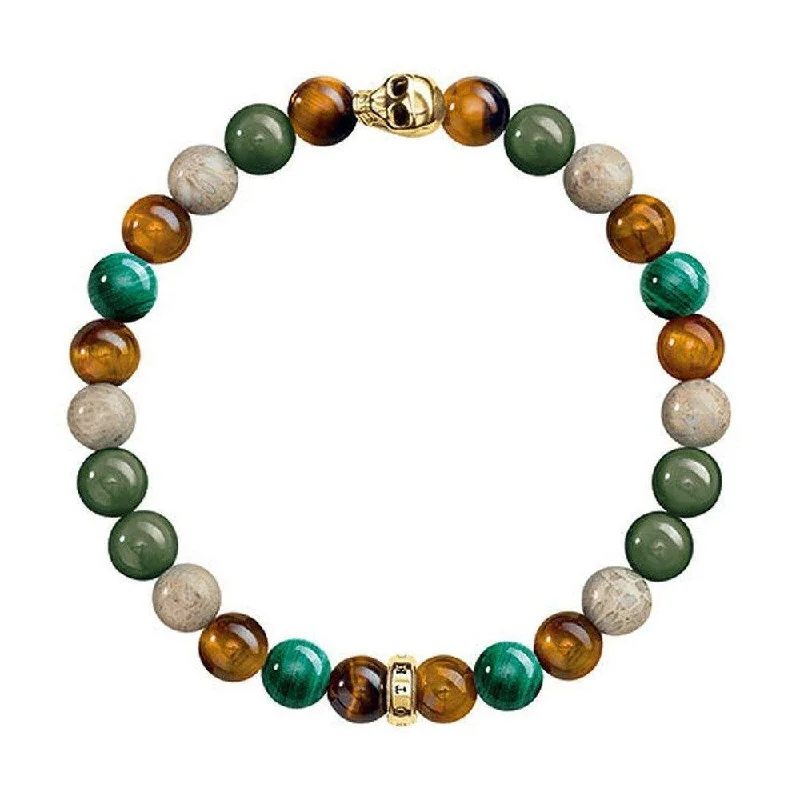 Multi Green and Brown Bracelet