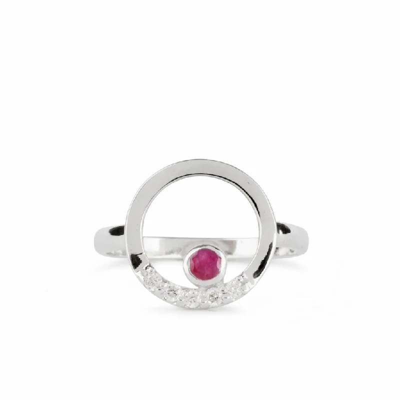 Cercle: Ruby & Diamond Ring