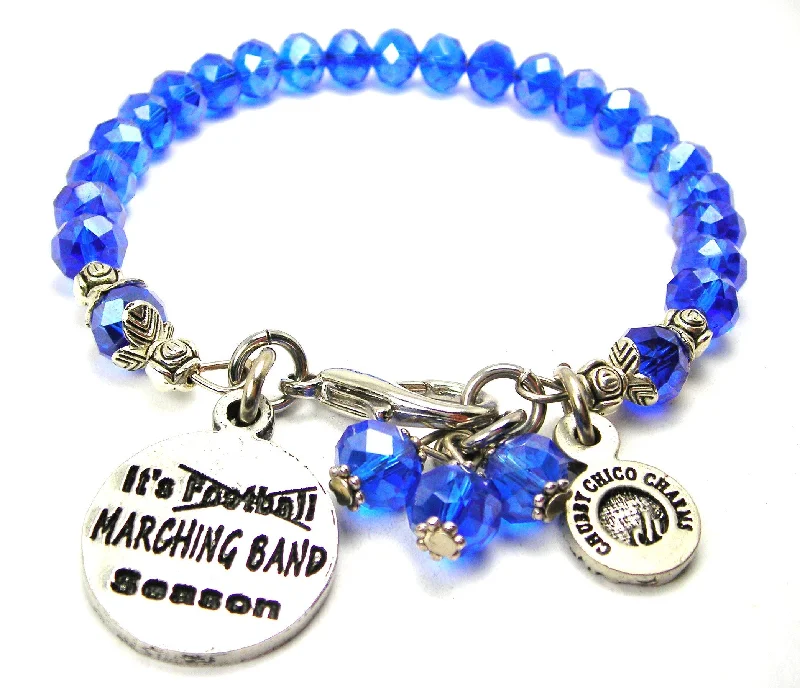 It's Marching Band Season Splash Of Color Crystal Bracelet