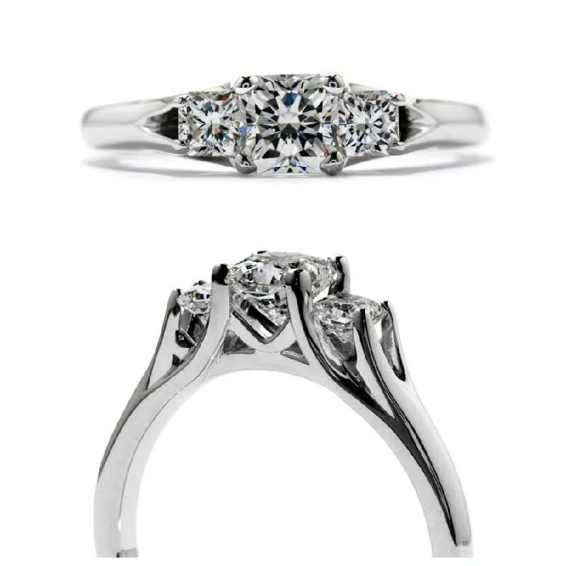 18ct white gold Admiration 3 stone diamond ring