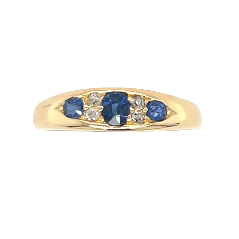 Sapphire & Diamond Ring