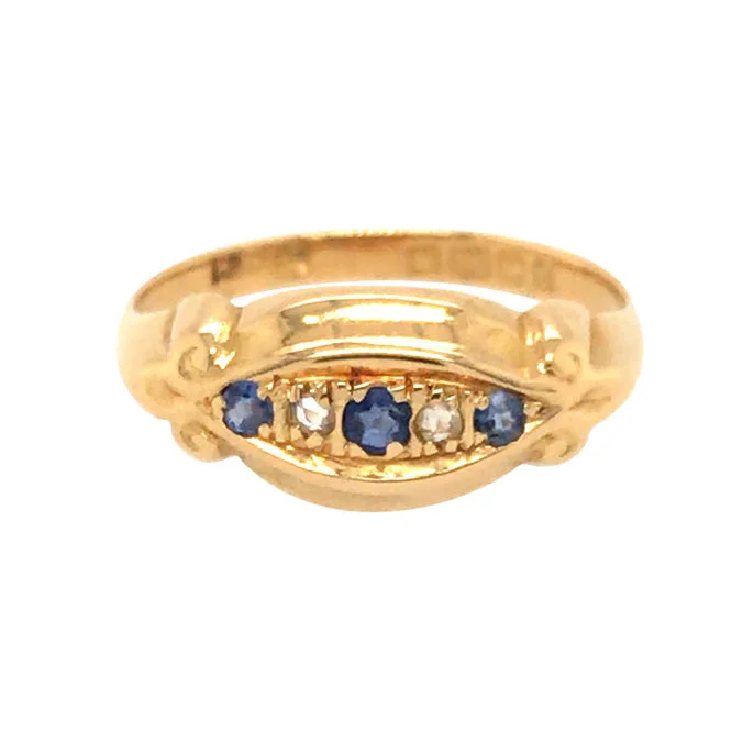 Sapphire & Diamond Ring