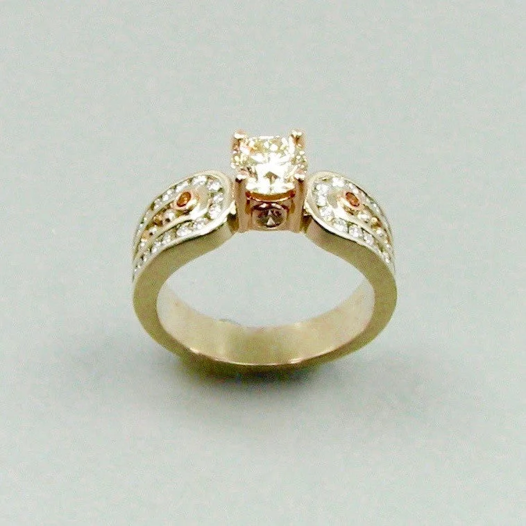 Champagne Diamond Ring