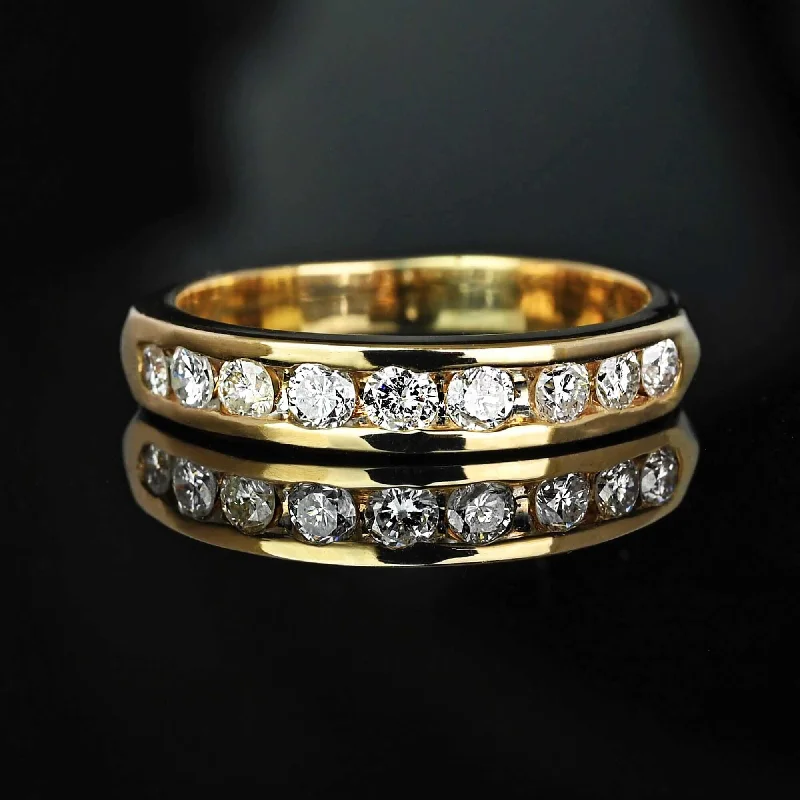 Half Eternity 14K Gold .68 CTW Diamond Ring Band