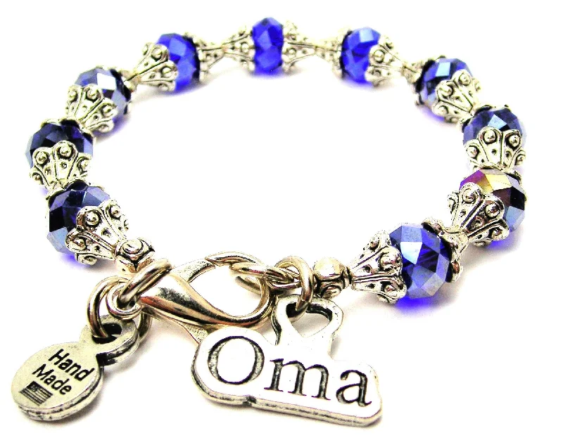 Oma Capped Crystal Bracelet