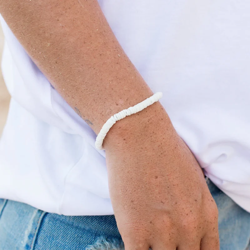 White Puka Shell Bracelet