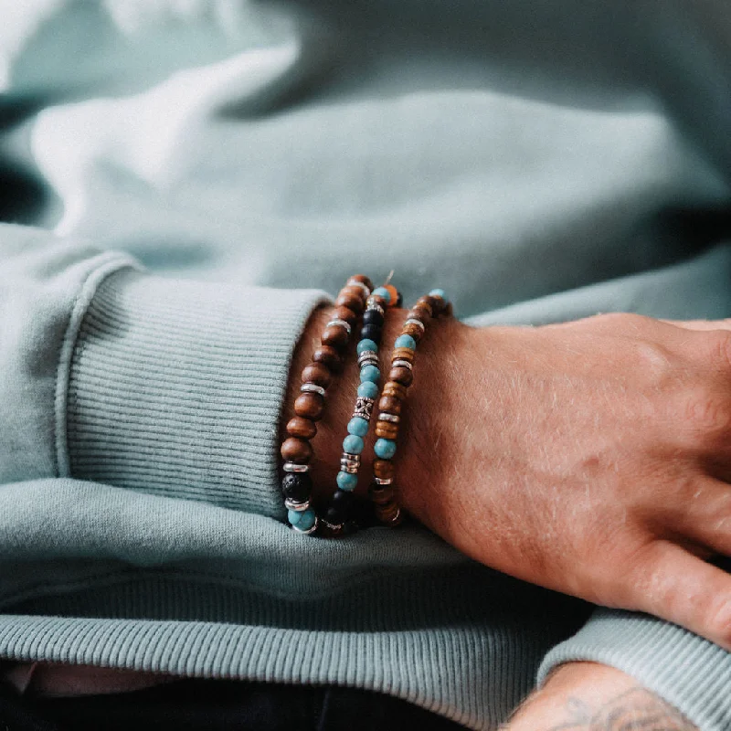 Pokhara Lava Stone Bracelet Set