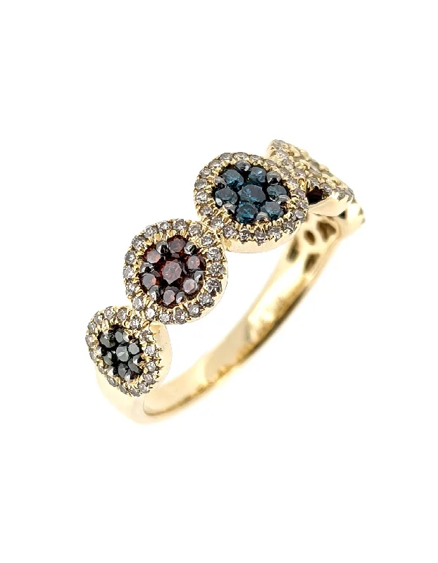 Le Vian Multicolor Diamond Ring in 14k Yellow Gold