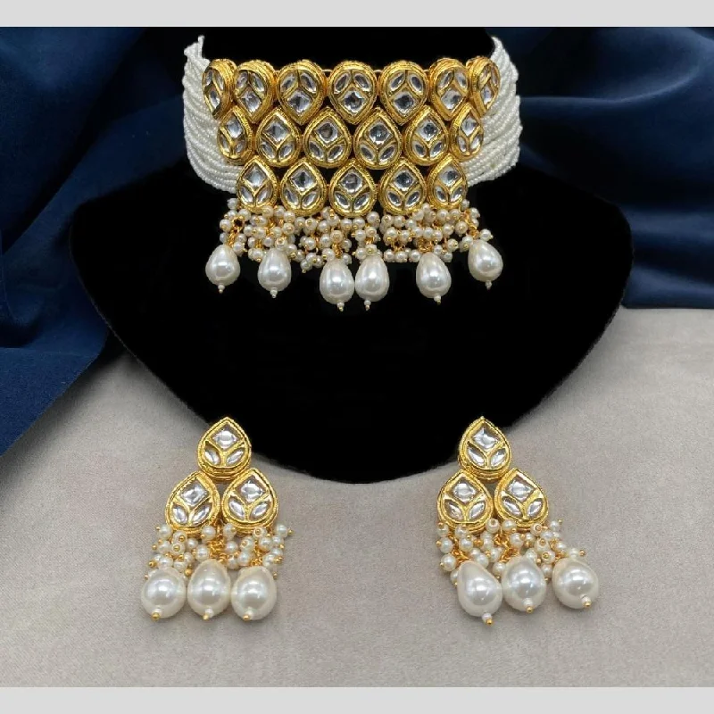 FS Collection Gold Plated Necklace Set