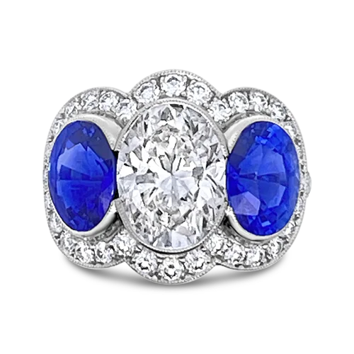 Sapphire & Diamond Ring